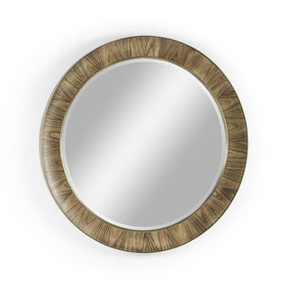 Traditional Hamilton 48" Round Mirror - Golden Amber Finish