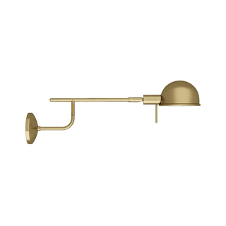 Tempe Sconce - Antique Brass Swing Arm Reading Light for Stylish Bedside Illumination