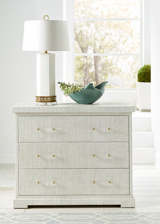 Clifton Side Chest with Raffia Finish - Modern Storage Piece