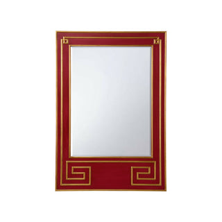 Greek Hall Mirror – Majestic Design with Gold Leaf Frame and Beveled Edges