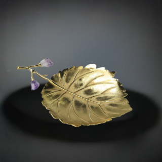 Budding Amethyst Leaf Tray II JRA-14978