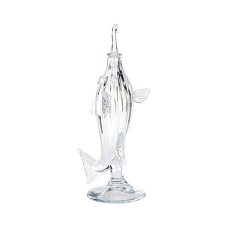 Hand-Blown Glass Fish Decanter – 1810 London Reproduction – Unique Barware and Home Accent