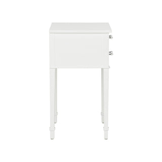 Pembroke Side Table - White with Mother of Pearl Details