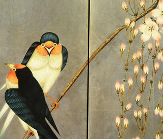 Jonathan Charles Drinks Cabinet with Hand Painted Birds