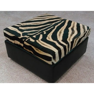 OTTOMAN - Genuine Zebra Slumber Sleek