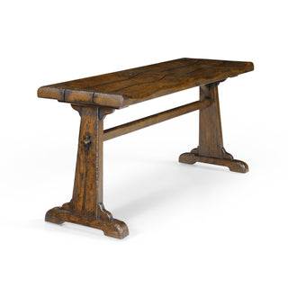 Oak Tavern Dining Bench - Dark Brown Tudor Oak Finish | JC Casual Collection