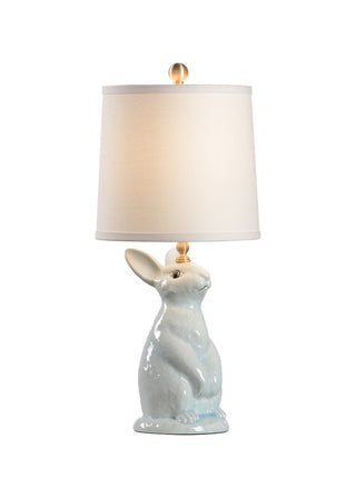 Next Generation Lamp – Light Blue Ceramic Bunny Table Lamp for Nursery or Child’s Room