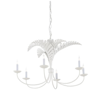 Royal Palm Chandelier - White 12149