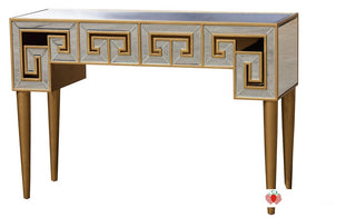 Greek Key Mirror Console