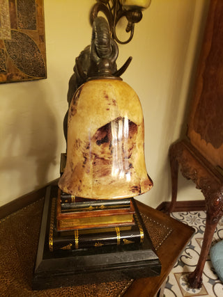 Maitland Smith  BRASS ELEPHANT Lamp on Books