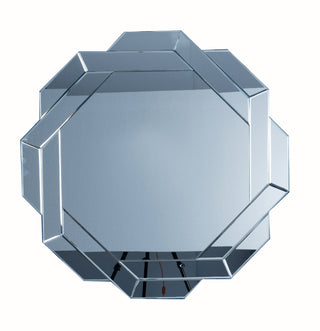 Circle of Squares Mirror - Bold Geometric Masterpiece with Hand -Mirrored Panes