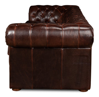 Piccadilly 3 Seat Sofa, Club Leather