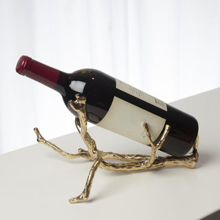 Twig Wine Bottle Holder-Brass