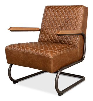 Beverly Hills Chair, Cuba Brown Leather [28890]