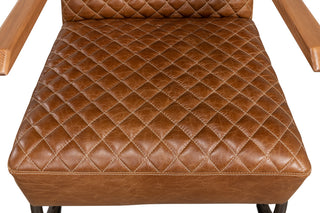 Beverly Hills Chair, Cuba Brown Leather [28890]