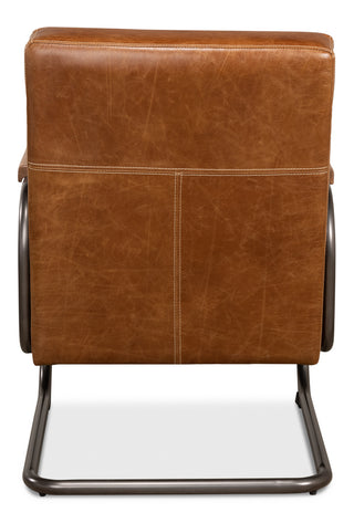 Beverly Hills Chair, Cuba Brown Leather [28890]