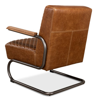 Beverly Hills Chair, Cuba Brown Leather [28890]