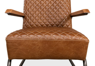 Beverly Hills Chair, Cuba Brown Leather [28890]