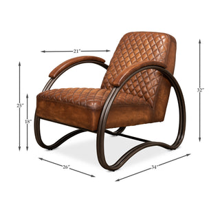 Montmartre Chair, Carter Brown Leather