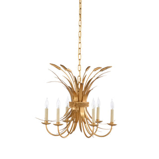 Wheat Chandelier - Gold