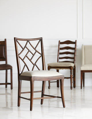 DELICATE TRELLIS SIDE CHAIR