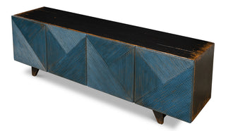 Low Wall Console For Tv, Blue