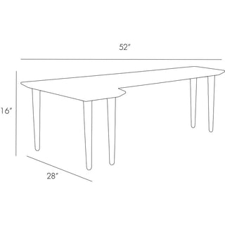 Lottie Cocktail Table - Scandinavian-Inspired Elegance with Satin Walnut Finish