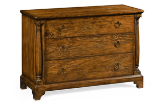 Large Country Walnut Chest of Drawers