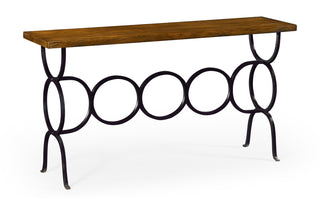 Casual Console Table with Iron Base 491053-CFW