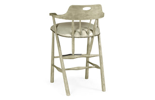 Smokers Style Grey Oak Bar Stool 495887-BS-GYO