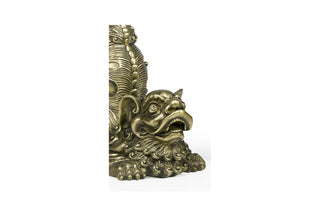 Antique Brass Foo Dog Bookends