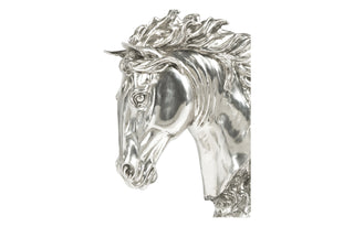 White Stainless Steel Stallion Horse Head