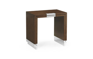 Campaign Style Dark Santos Rosewood Sliding Nesting Tables 500201-SAD