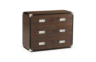 Campaign Style Dark Santos Rosewood Filing Cabinet 500234-SAD