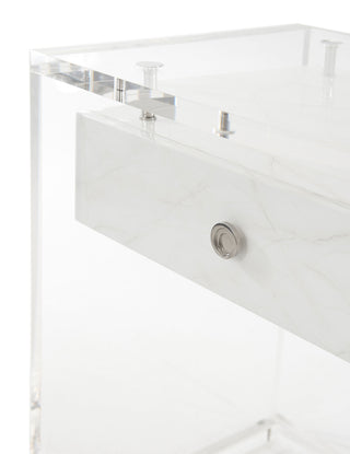 GENERATION (FAUX CARRARA) SIDE TABLE