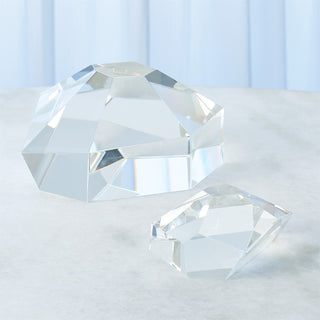 CRYSTAL PAPER WEIGHT-CLEAR