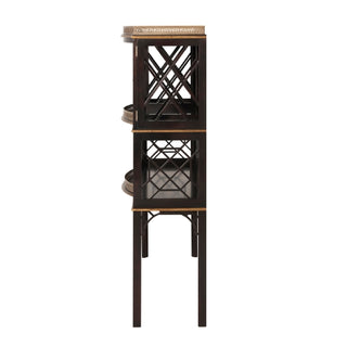 Chocolate Garden Bar & Curio Cabinet