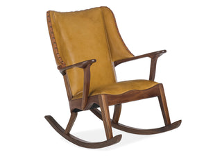 6124-R-W BRAIDING ROCKING CHAIR WALNUT WOOD