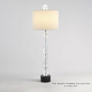 FACETTE LAMP W/BLACK MARBLE BASE