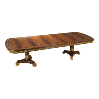 Maitland-Smith Dining Room Mahogany Double Pedestal Dining Table