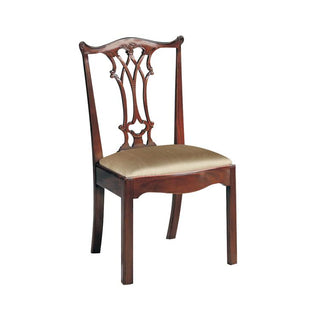 Connecticut Polished Mahogany Side Chair by Maitland Smith