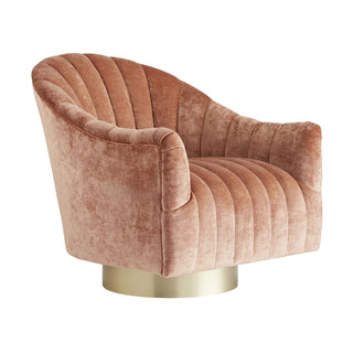 Springsteen Chair in Dusty Rose Velvet