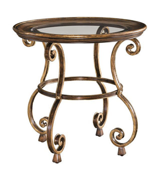 Maitland Smith ARIA ROUND END TABLE (C-AR04)