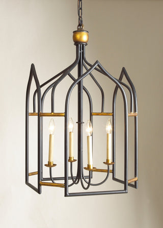 Seville Lantern - Black/Gold