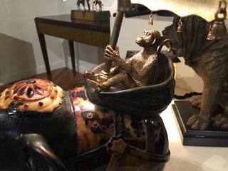 Maitland Smith  8122-17 - ELEPHANT RIDE TABLE LAMP
