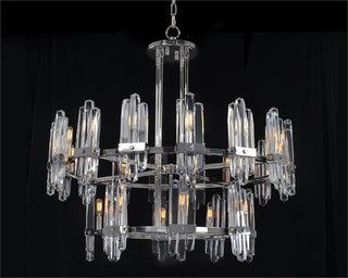 Mid-Deco Twenty-Four-Light Two-Tier Chandelier AJC-9167