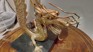 Sherwood Cast Brass Dragon Table Lamp