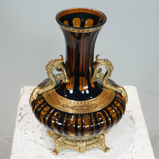 FRENCH CUT GLASS VASE