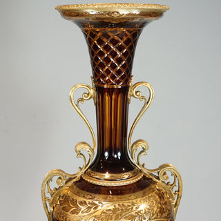 FRENCH CUT GLASS VASE