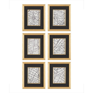 For the Love of Paris Maps (Set of Six) GBG-2496S6